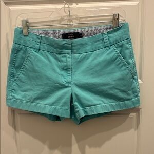 J. Crew Women's Aqua Chino Shorts